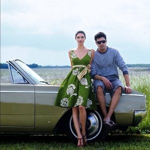 Anthropologie Lithe River of Grass Dress